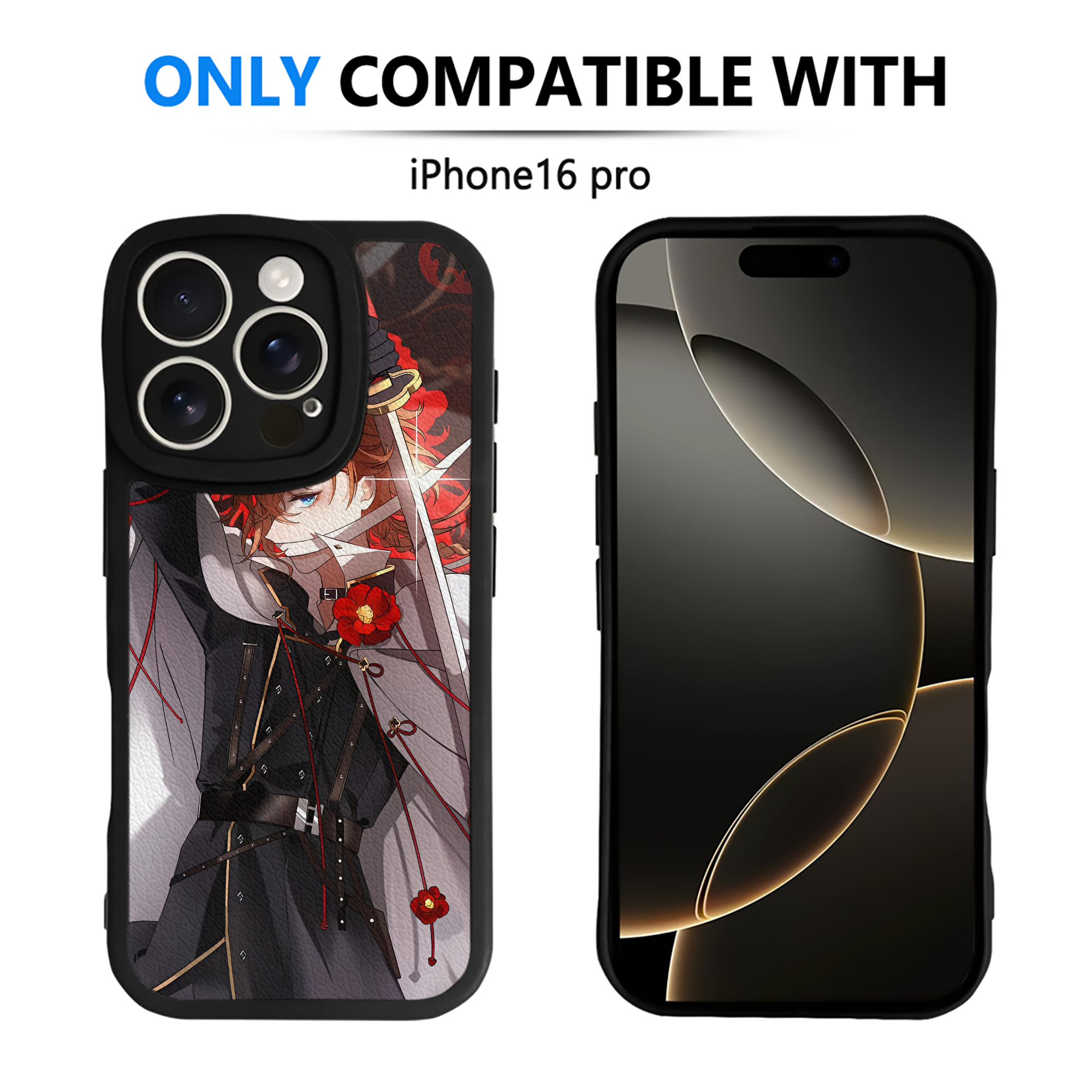 （画像用） 文豪ストレイドッグス Bungo Stray Dogs 【iPhone 16シリーズ対応】シリコンスマホケース（レザー調） 材質：シリコン